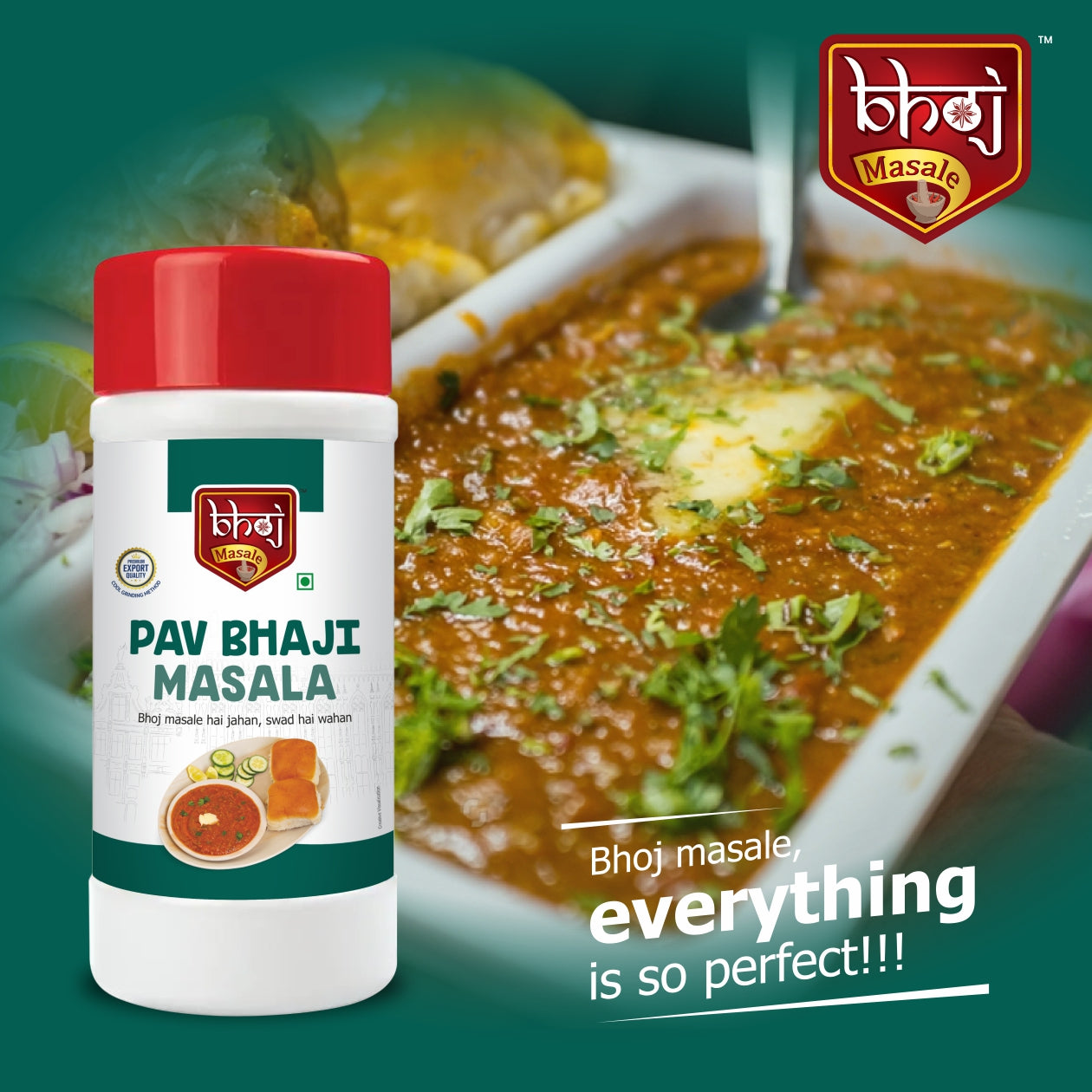 Pavbhaji Masala - PET JAR 500g (450g net)