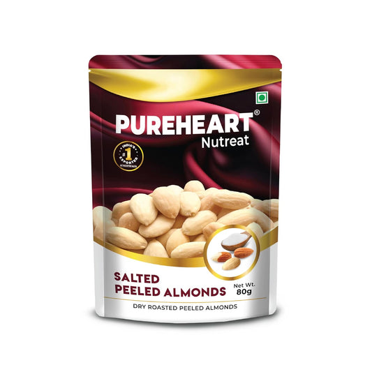 Pureheart Nutreat Dry Roasted Salted Peeled Almonds