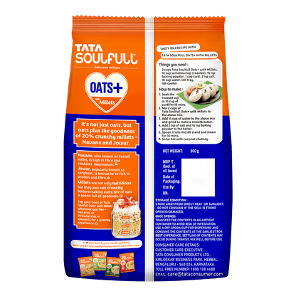 Tata Soulfull Oats+ Millets 900 g + 300 g FREE*
