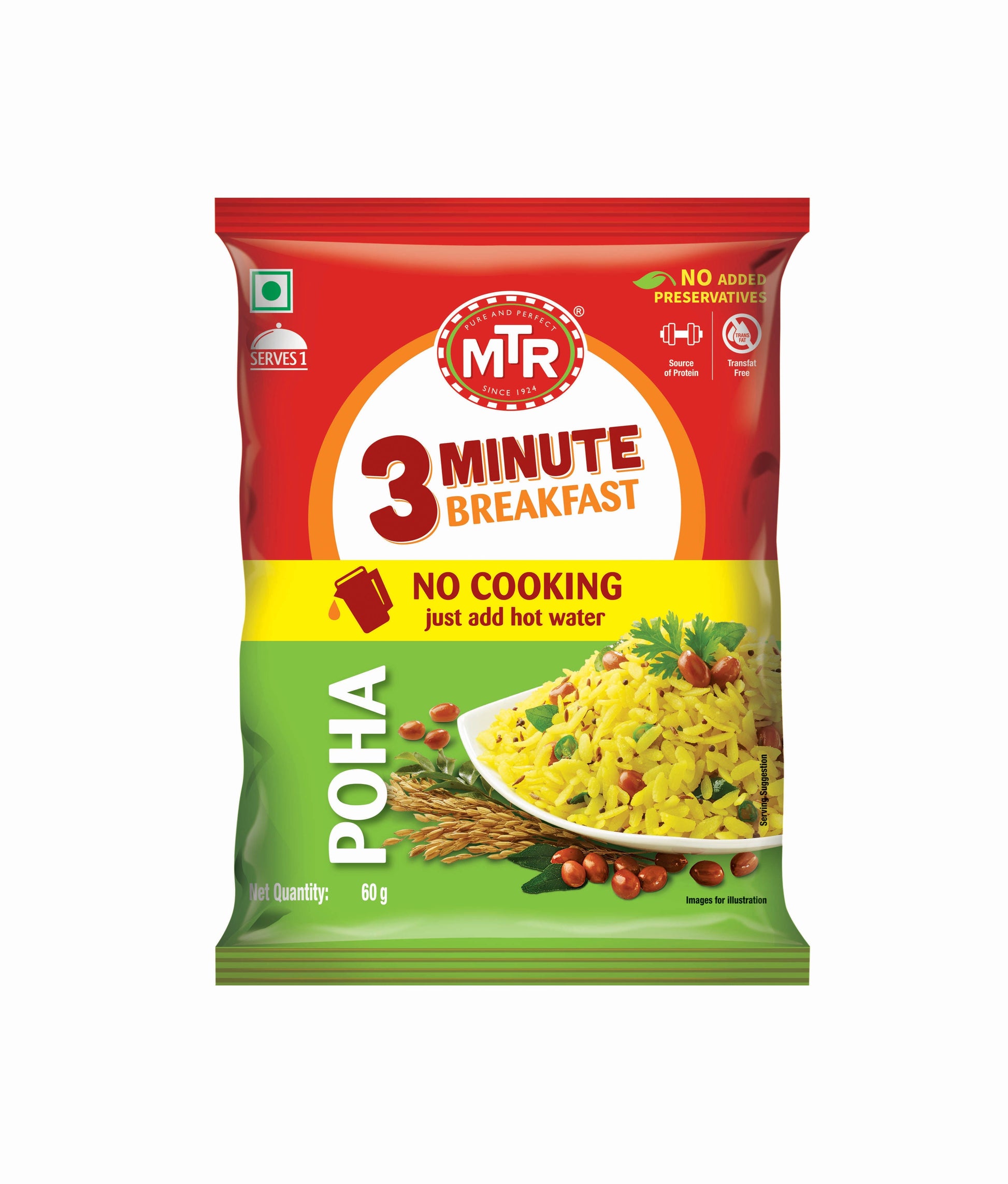 MTR 3 Minute Poha Pouch 60 g