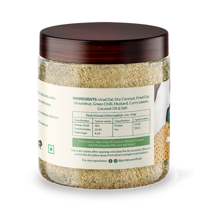 Good Graze Pudina Coconut Chutney Powder - 125gms