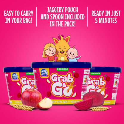 Bebe Burp Travel Pack Grab & Go Puffed Rice Mix ( Pack of 4) 30gm each