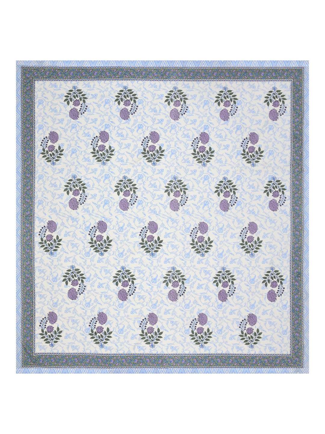 100% Pure Cotton Traditional Printed Bedsheet for Double Bed King Size Bedsheet with 2 Pillow Covers