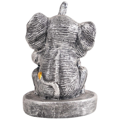 Resin Elephant Playing Musical Instrument Showpiece For Home Dcor Living Room Bedroom Table Top