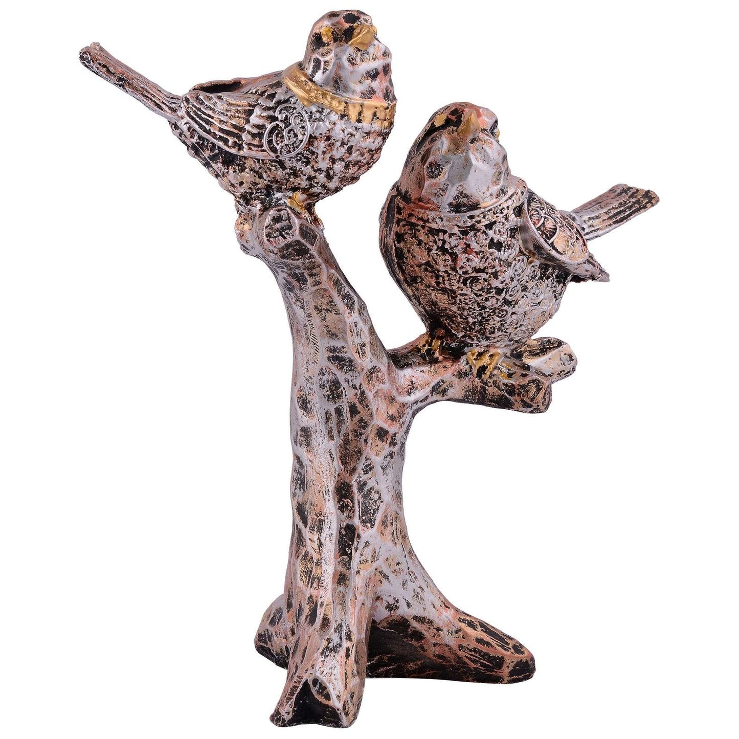 Resin Handcrafted Birds Couple On Tree Showpiece Bird Statue For Home Dcor Living Room Bedroom Table Top Antique Garden Decoration Items