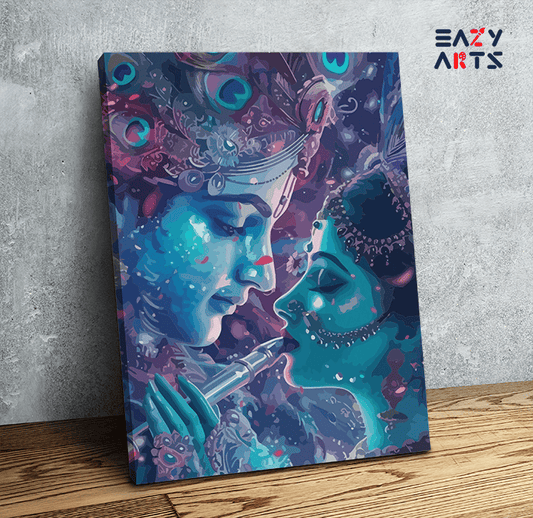 Eternal Bond: Krishna and Radha Paint by Numbers Kit