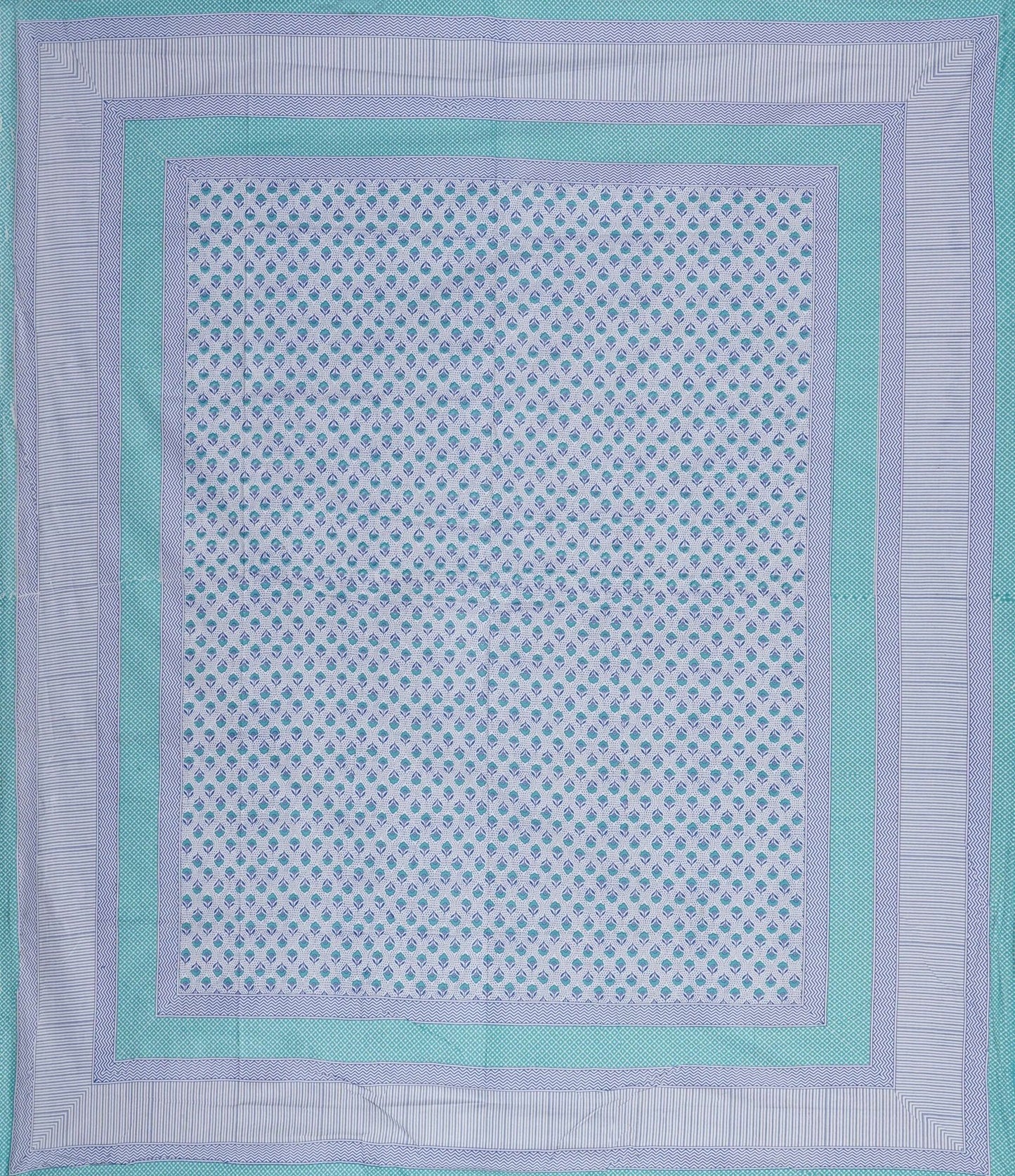 100% Pure Cotton Traditional Printed Bedsheet for Double Bed King Size Bedsheet with 2 Pillow Covers