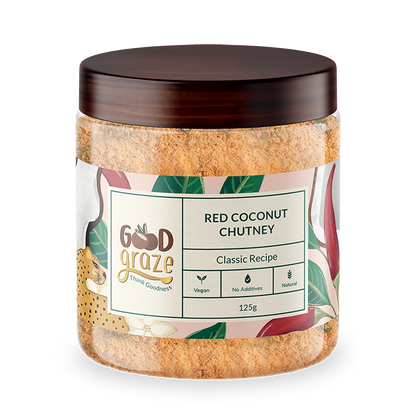 Good Graze Red Chilli Coconut Chutney Powder - 125gms
