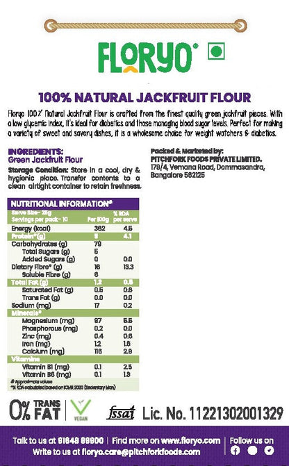 100% Natural JackFruit Flour