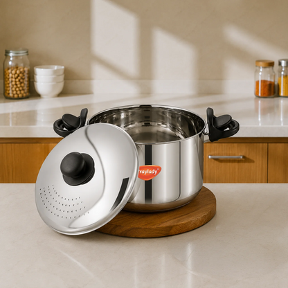 PrayLady All-in-One Triply Stainless Steel Cookpot Induction Gas