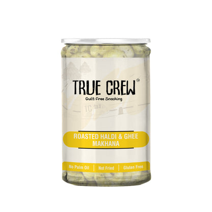 TRUE CREW Roasted Haldi and Ghee Makhana Jar 70 g