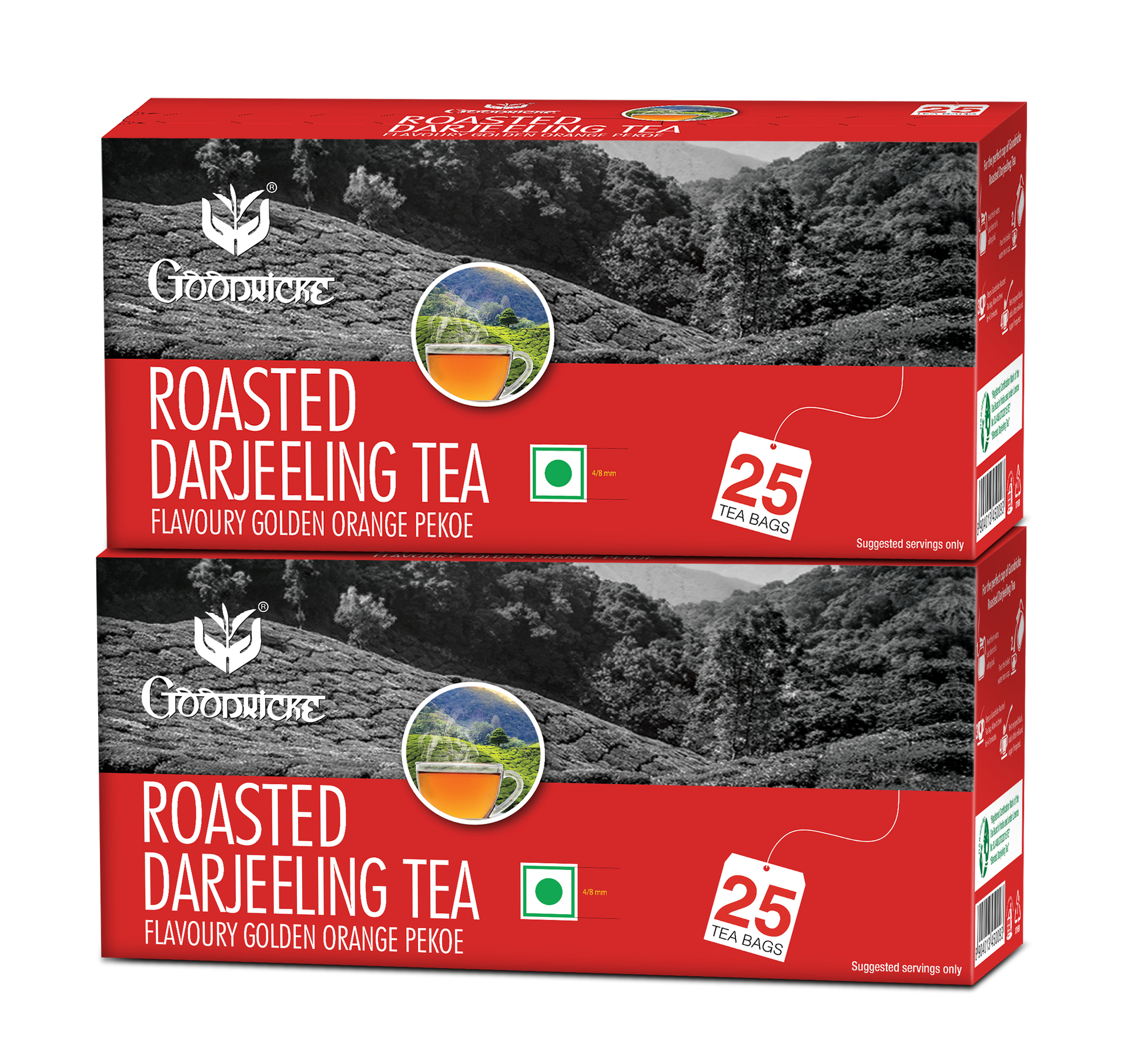 Roasted Darjeeling Tea, 25 Tea bags (Pack of 2)