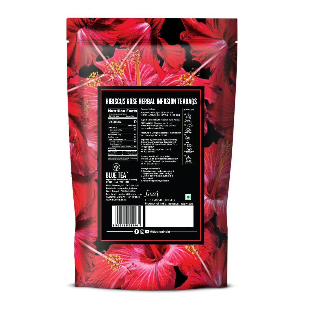 Hibiscus Rose Herbal Infusion - 60 Tea Bags