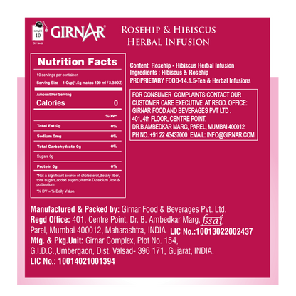 Girnar Rosehip & Hibiscus Herbal Infusion