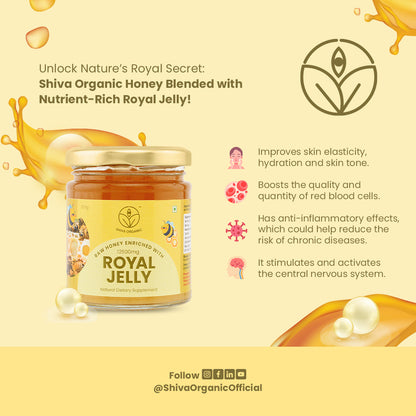 Raw Honey Enriched with 5% Royal Jelly