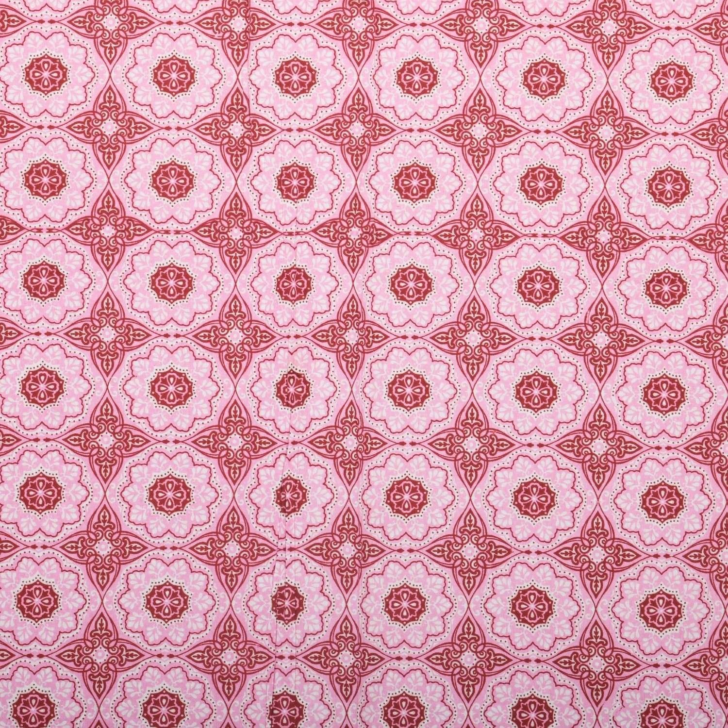 100% Pure Cotton Traditional Printed Bedsheet for Double Bed King Size Bedsheet with 2 Pillow Covers
