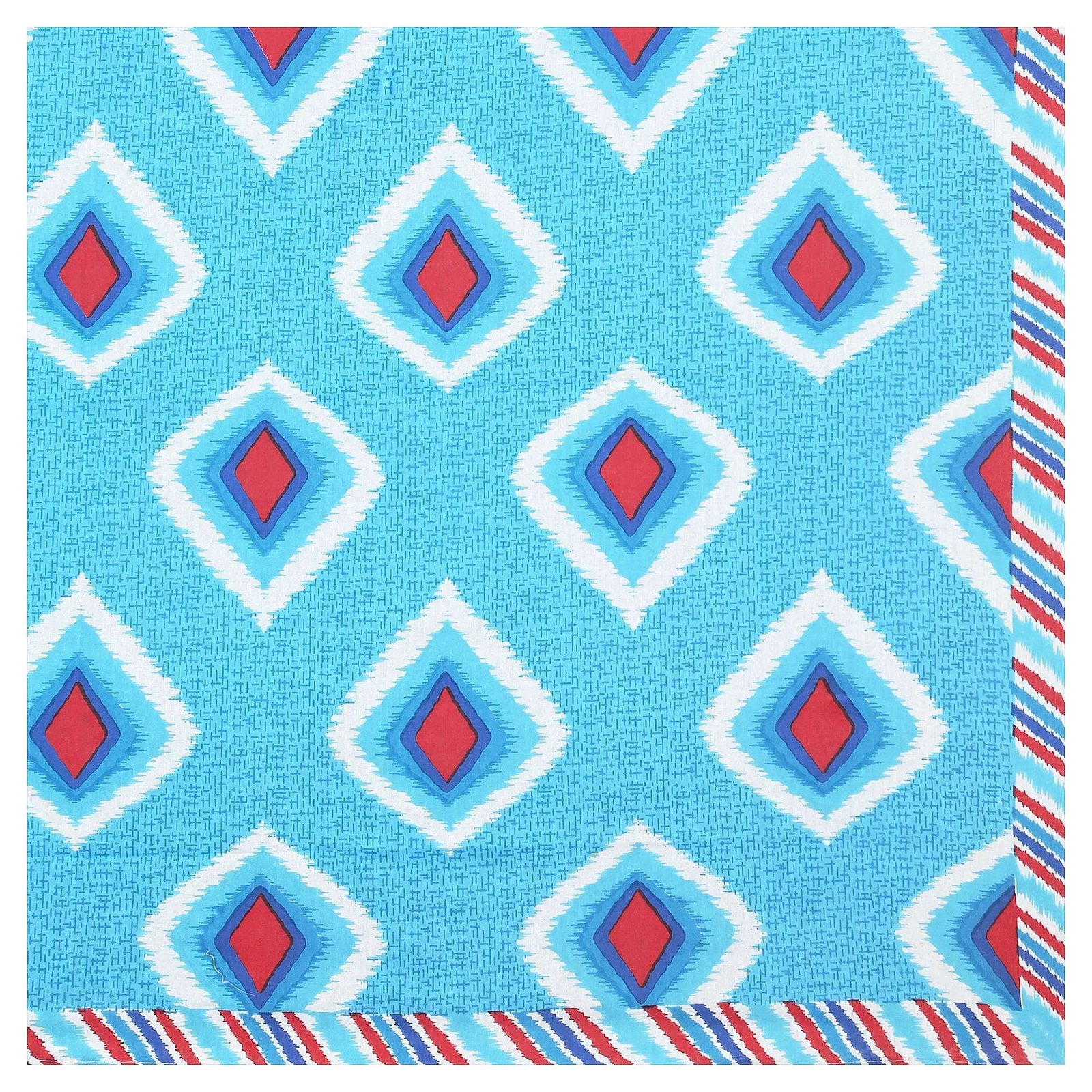 100% Pure Cotton Traditional Printed Bedsheet for Double Bed King Size Bedsheet with 2 Pillow Covers