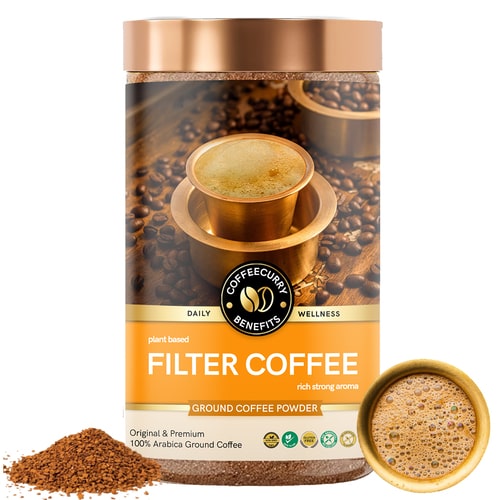 South Indian Filter Coffee (100% Arabica Ground Coffee) for Authentic South Indian Taste - Kaapi Coffee