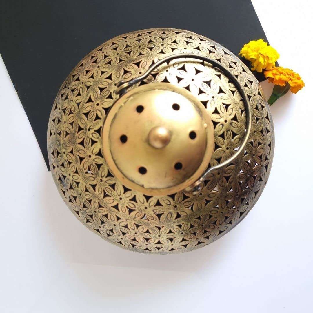 Brass Incense Burner with Smoke
