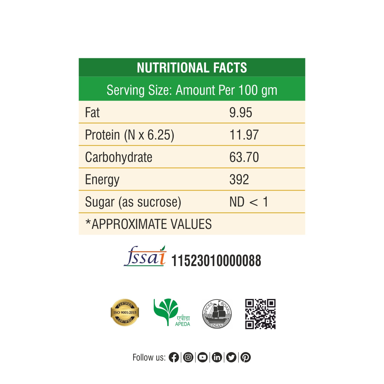 Sabji Masala - 500g (Net 450g)