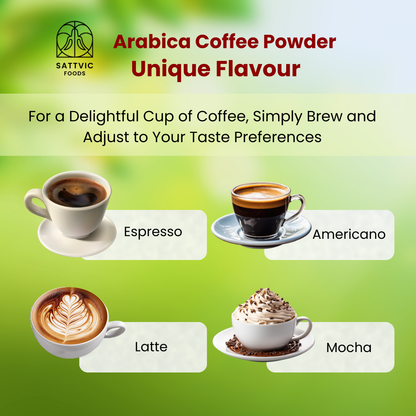 Arabica Organic Coffee Powder | Medium Dark Roast