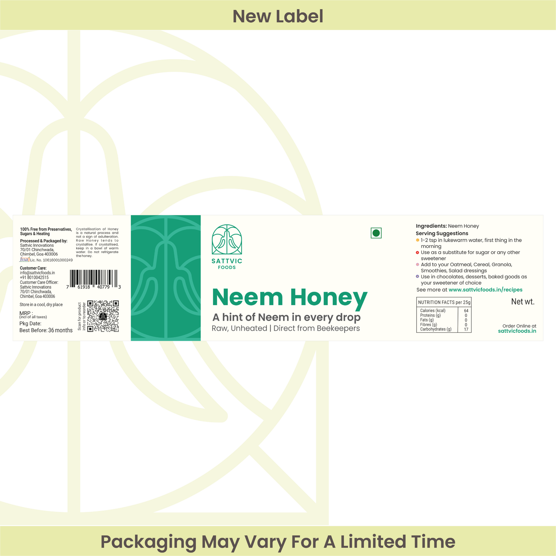 Neem Honey (Raw and Unheated)