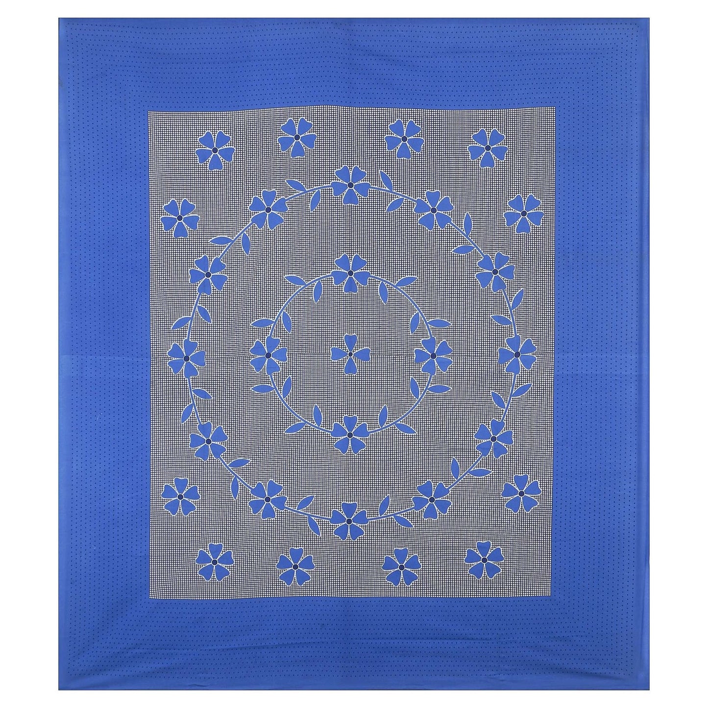 100% Pure Cotton Traditional Printed Bedsheet for Double Bed King Size Bedsheet with 2 Pillow Covers