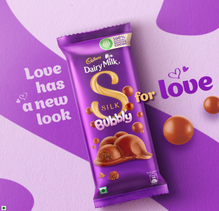 Cadbury Dairy Milk Silk Bubbly Chocolate Bar - 50 gms