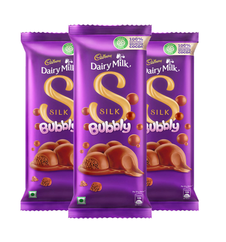 Cadbury Dairy Milk Silk Bubbly Chocolate Bar - 50 gms