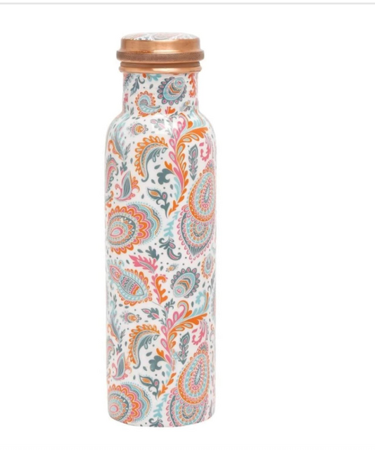 KC Pure Copper Designer Water Bottle Cool Pink - 1000ml