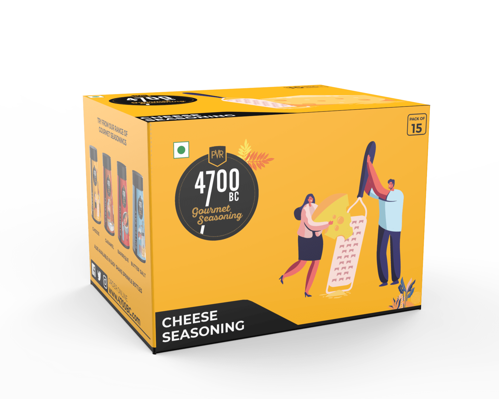 Cheese Gourmet Seasoning (Pouch, Pack of 15)