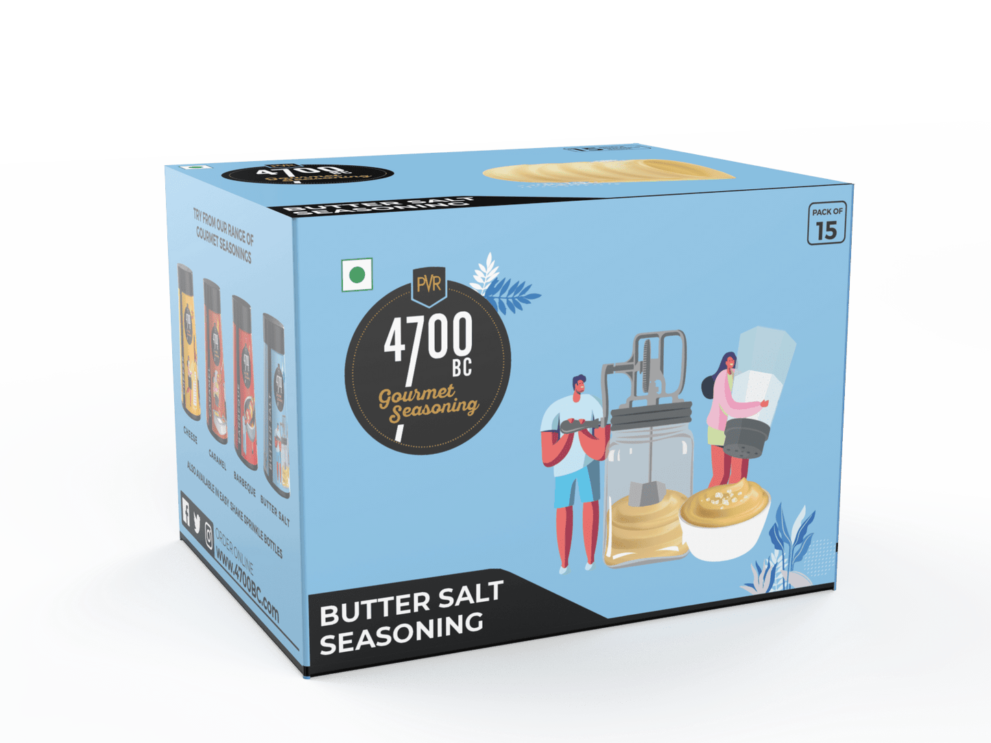Butter Salt Gourmet Seasoning (Pouch, Pack of 15)