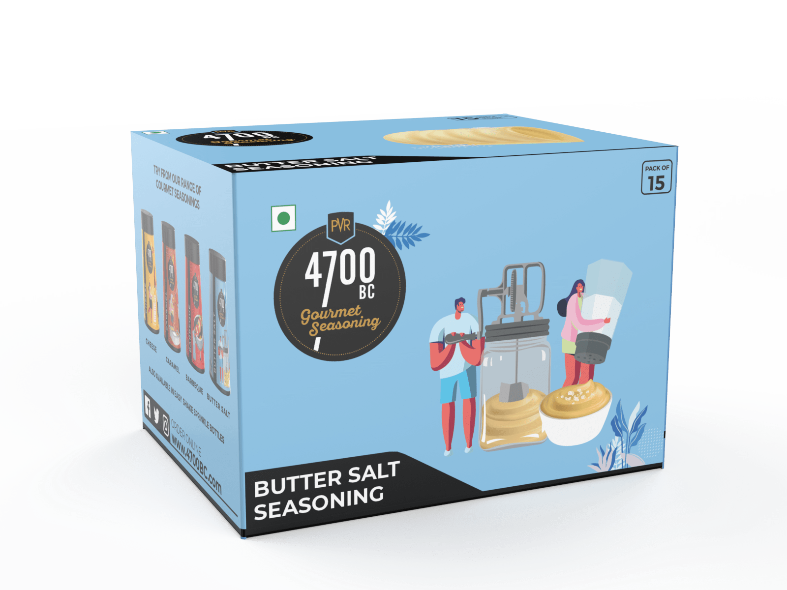 Butter Salt Gourmet Seasoning (Pouch, Pack of 15)