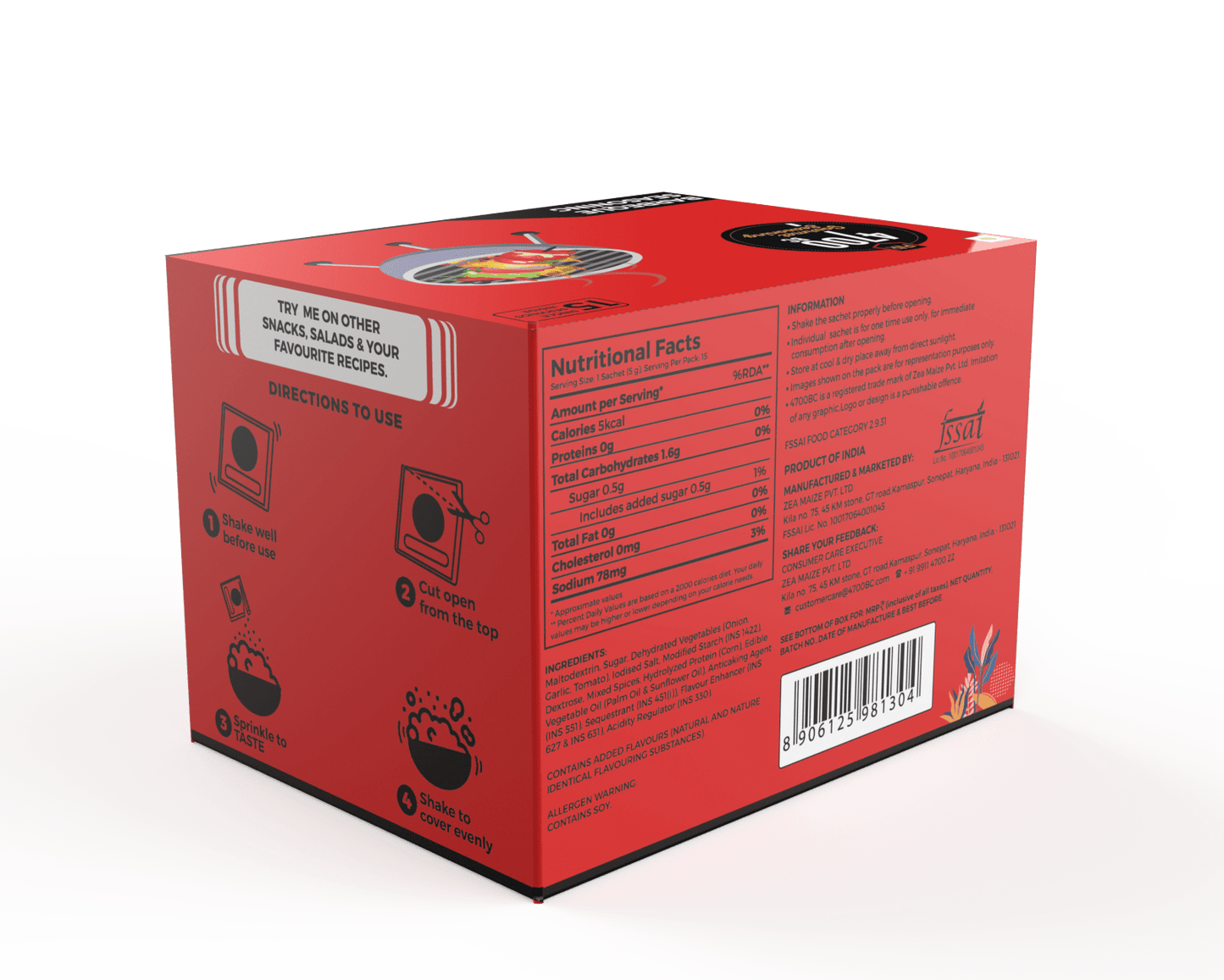 BBQ Gourmet Seasoning (Pouch, Pack of 15)