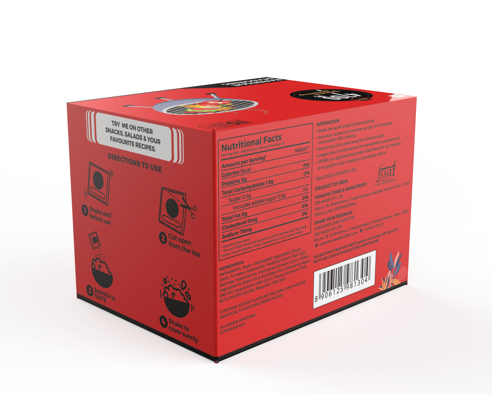 BBQ Gourmet Seasoning (Pouch, Pack of 15)