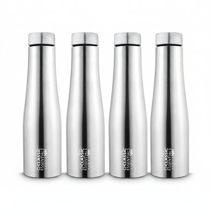 Classic Essentials Stainless Steel Inox Carbo Bolt Matt Finish Water Bottle 1000ml (Pack of 4)