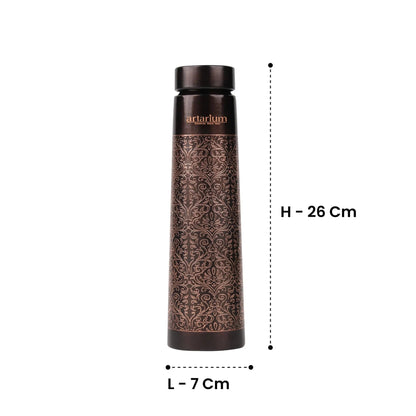 Artarium Antique Etching Copper Bottle with Gift Box 1L