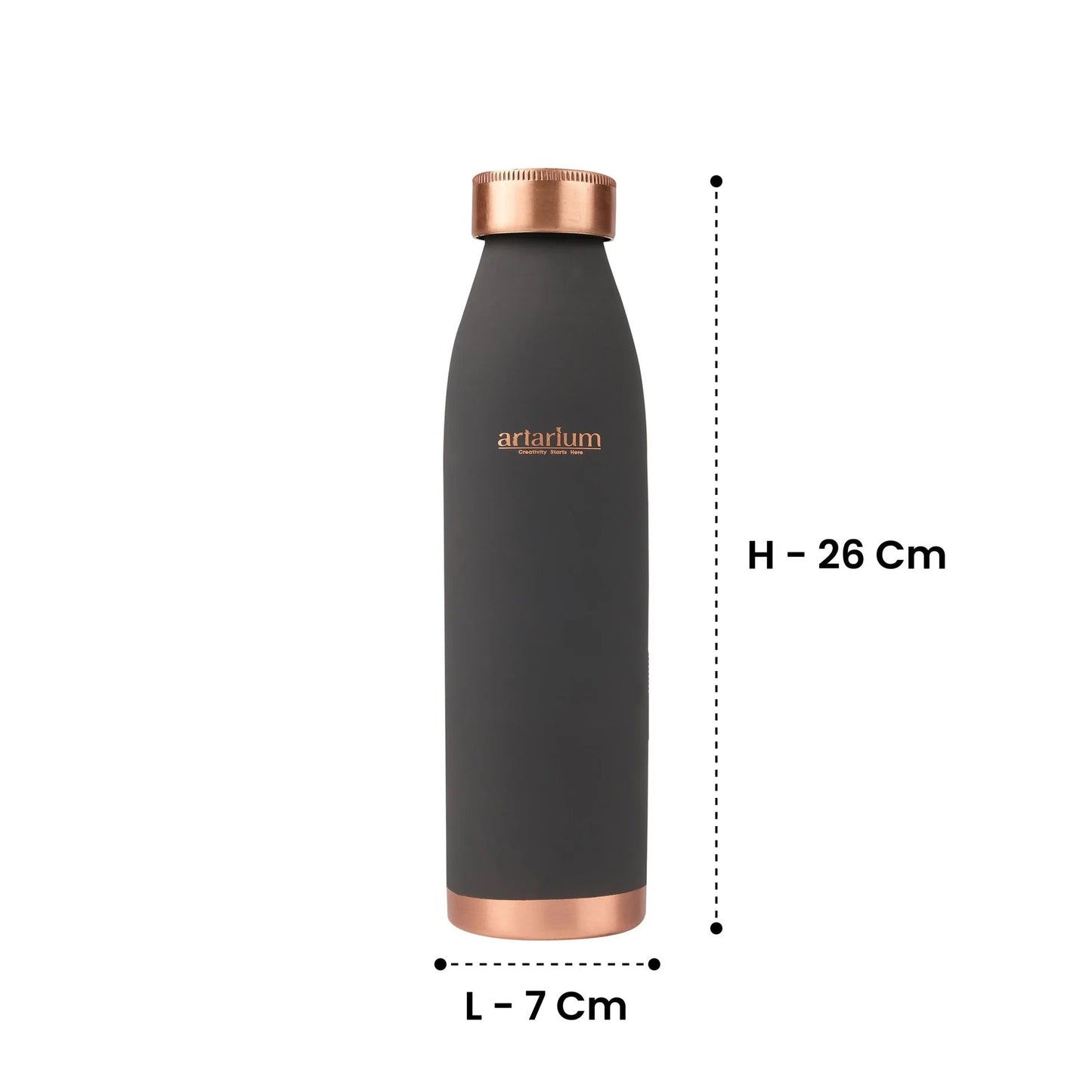 Artarium Eco-Friendly Copper Water Bottle with Gift Box 1L