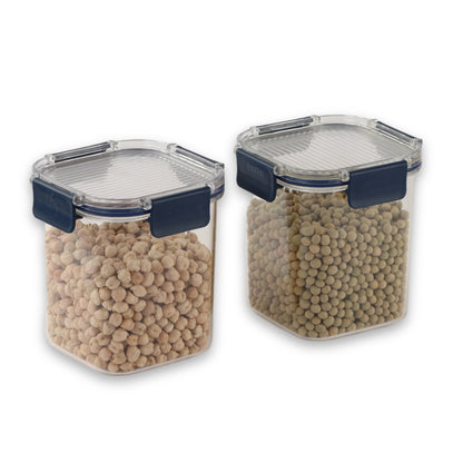Cello Stack Lock PET Storage Jar Set of 9
