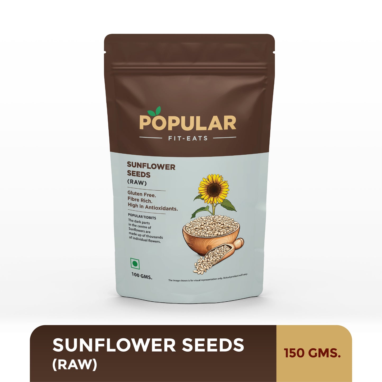 Popular Foods Fit Eats Sunflower Seeds - Raw - 100 gms (Pack of 2)