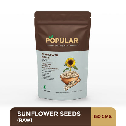 Popular Foods Fit Eats Sunflower Seeds - Raw - 100 gms (Pack of 2)