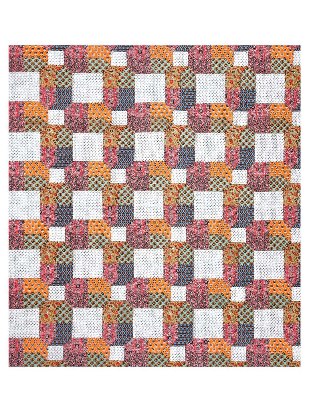 100% Pure Cotton Traditional Printed Bedsheet for Double Bed King Size Bedsheet with 2 Pillow Covers