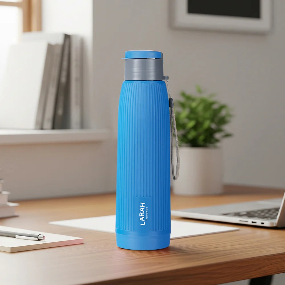 Borosil Larah Lava Fluted PU Thermoware Bottle 700ml