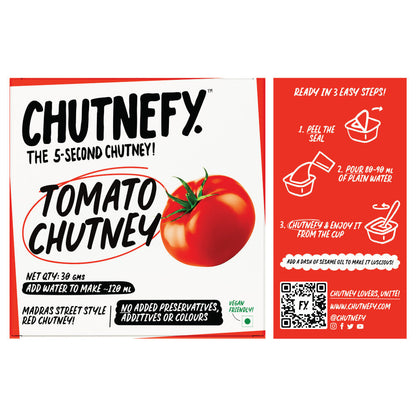 Tomato Chutney | Trial Pack of 2 | Madras Style | Medium Spicy