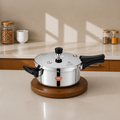 PrayLady Triplus Tri-Ply Stainless Steel Pressure Pan 3.5L Induction Gas