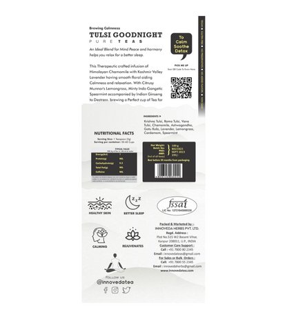 Innoveda Tulsi Good Night Tea - 100 gms