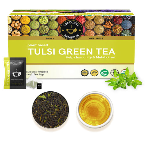Tulsi Green Tea -  Helps with Immunity, Stamina & Metabolism