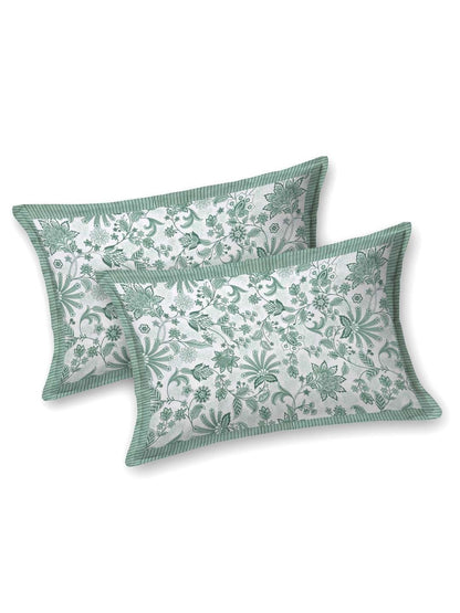 100% Pure Cotton Traditional Printed Bedsheet for Double Bed King Size Bedsheet with 2 Pillow Covers