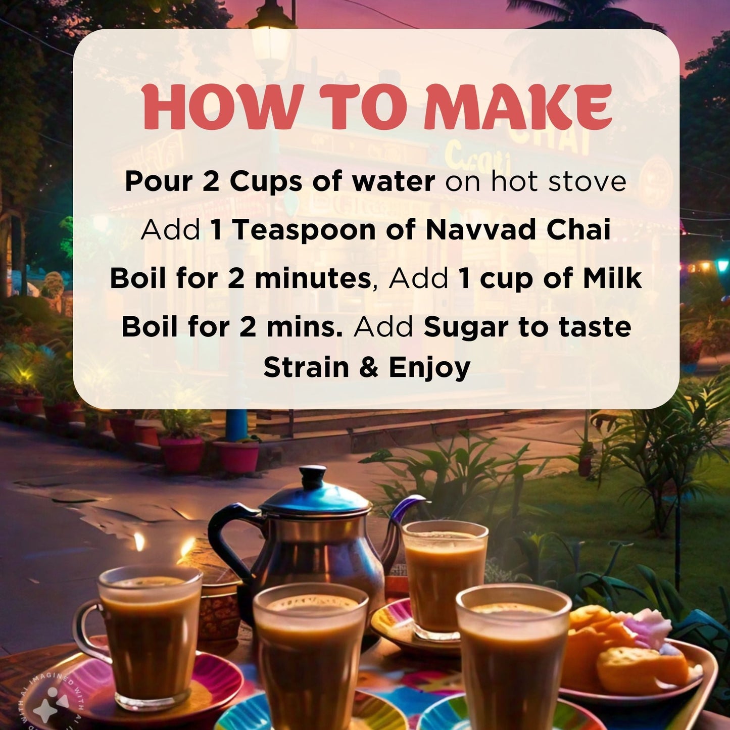 Navvayd Navvayd Gold Chai Premium blend of Assam CTC and Darjeeling Leaves