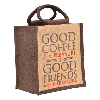Jute Cottage Coffee Friends Lunch Zipper